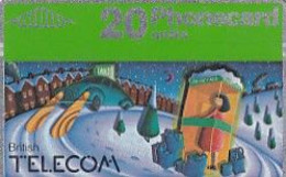 UK - Christmas 1990(BTC029), CN : 009A, Used - BT Emissioni Commemorative