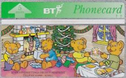UK - Formprint Christmas 1994/Teddy Bear"s Party(BTP269), CN : 405K, Tirage 500, Mint - BT Emissioni Private