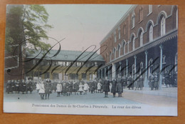 Péruwelz. Pensionnat Des Dames De St Charles La Cour Des élèves. - Péruwelz