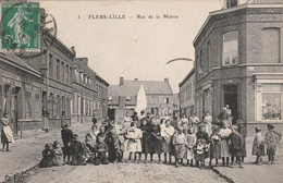 CPA NORD 59 FLERS-LILLE Rue De La Mairie - Otros Municipios