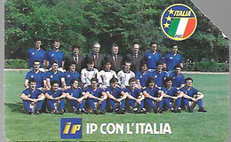 CARTE -ITALIE-Serie Pubblishe Figurate PF-Catalogue Golden-5000L/31/12/91-N°64-ITALIA 90-Man-Utilisé-TBE- - Öff. Vorläufer