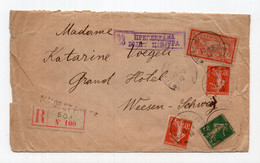 1918 WWI GREECE,THESSALONIKI,SERBIA,MILITARY POST 504 TO SWITZERLAND,CENSORED - Storia Postale