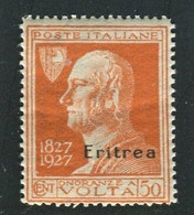 ERITREA 1927 VOLTA  50 C. ** MNH - Eritrea
