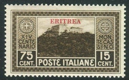 ERITREA 1929 MONTECASSINO 75 C. + 15 C. ** MNH - Eritrea