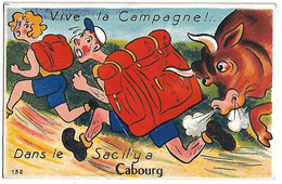 Vive La Campagne !... - Dans Le Sac Il Y A CABOURG - CARTE A SYSTEME - Cabourg