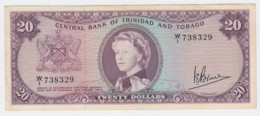 Trinidad & Tobago 20 Dollars 1964 VF+ Pick 33a  33 A - Trinidad & Tobago