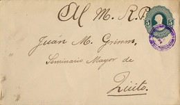 1894 ECUADOR , STATIONERY / ENTERO POSTAL CIRCULADO A QUITO - Ecuador