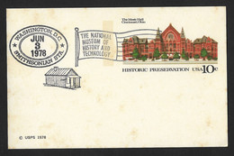 US The National Museum Of History And Technology Postal Stationery - 1961-80