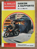 Gideon A Rapporto - J.J. Marric - Mondadori - 1962 - AR - Gialli, Polizieschi E Thriller