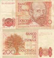 CRBP0048 BILLETE ESPAÑA 200 PESETAS 1980 SERIE ESPECIAL 9A MBC 8 - Autres & Non Classés