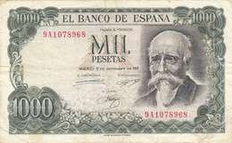 CRBP0049 BILLETE ESPAÑA 1000 PESETAS 1971 SERIE ESPECIAL 9A MBC 65 - Sonstige & Ohne Zuordnung