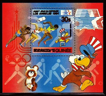 SPACE - Olympics 1984 - GUINEA - S/S MNH - Collezioni