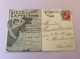 LIEGE "Exposition Journal Internationale Universelle De 1905-verso Savon Soleil Pierre NEY Verviers" - Liege