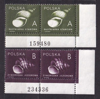POLAND. 1990/Shells.. 2v In Pair With Numbered Margin/mintNH. - Probe- Und Nachdrucke