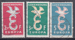 EUROPA - CEPT - Michel - 1958 - LUXEMBURG -  Nr 590/92 - Gest/Obl/Us - 1958
