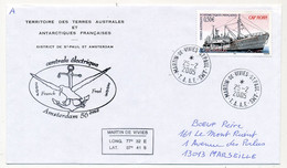 TAAF - Env Affr 0,50E Cap Horn - St Martin De Vivies St Paul Ams - 25/2/2005 - Centrale électrique Amsterdam 56ème - Cartas & Documentos