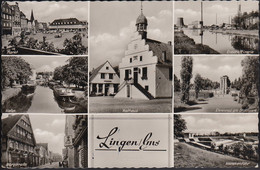 D-49808 Lingen - Ems - Alte Ansichten - Markt - Hafen - Lastkahn - Erdölraffinerie - Cars - Lingen