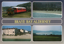 Braye Bay- Alderney -1990s, With Views Of Sea View Hotel, Alderney Railway Etc. (A & J-A2) -ile Aurigny - Alderney