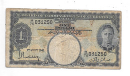 *malaya 1 Dollar 1941  11 - Malasia