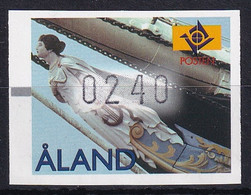 MiNr. 8 Finnland Alandinseln, Automatenmarken1997, 8. Sept. Galionsfiguren Postfrisch/**/MNH - Aland