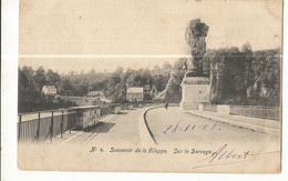 CP1A, Belgique , N°4, Souvenir De La Gileppe , Sur Le Barrage .Ed.1905 - Gileppe (Stuwdam)