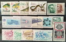Tchécoslovaquie - 1966 Lot De 16 Timbres Neufs * (voir Scan) - Collections, Lots & Séries