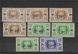 Wallis Et Futuna 1945 Série De Londres Surchargée 148-155 8 Val ** MNH - Neufs