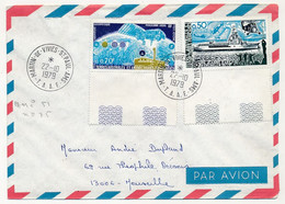 TAAF - Env. Affr 0,50 PH Jeanne D'Arc + 0,70 Programme Argos - Martin De Vivies St Paul Ams - 22/10/1978 - Storia Postale