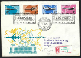 HONGRIE 1977: LSC Rec. Affr. De 21,00Ft De Budapest Pour La Suisse - Cartas & Documentos