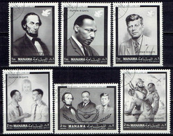 Manama - Mi-Nr 99/104 Gestempelt / Used (g897) - Martin Luther King