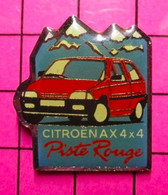 411B Pin's Pins / Beau Et Rare / THEME : AUTOMOBILES / CITROEN AX 4x4 PISTE ROUGE - Citroën