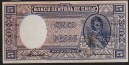 CHILE 5 Pesos (½ Condor) ND (1958-1959) Serie D4-95 - Cile