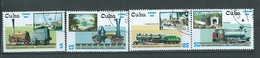 Cuba  - 4 Timbres Oblitérés  Année 2012 - 165 Aniversario Del Ferrocarril   AU 7903 - Oblitérés