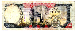 Nepal - Banknote 1000 Rupees - Vor-u.Rückseite Im Scan, Gebrauchserhaltung - Sonstige – Asien
