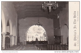 Interior St Philip's In The Hills Church Tucson Arizona Real Photo - Tucson