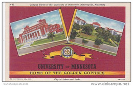 Minnesota Minneapolis Campus Views Of The University Of Minnesota Home Of The Golden Gophers Curteich - Minneapolis