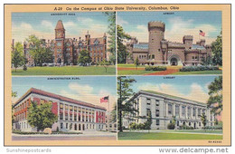 Ohio Columbus Multi View Ohio State University Curteich - Columbus