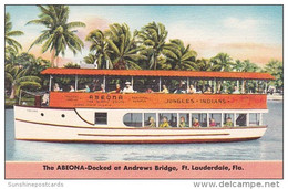 Florida Fort Lauderdale Abeona Sightseeing Boat Docked At Andrews Bridge - Fort Lauderdale