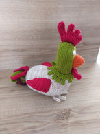 DOUDOU COQ CREATION  LAINE - - POUR CADEAU NAISSANCE ANNIVERSAIRE NOEL OU AUTRES - A ADOPTER - Wol