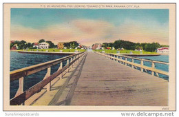 Florida Panama City Municipal Pier Looking Toward City Park - Panama City