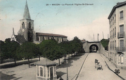 [9.768.289] MÂCON La Place Et L'Église Saint-Clément. Édit. MTIL - Macon