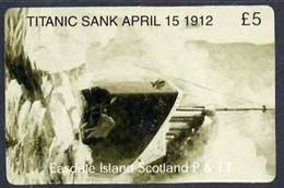 Telephone Card - Easdale Titanic #04 £5 (collector's) Card (green & White From A Limited Edition Of 1200) - Schiffe