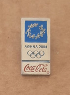 2004 Athens Olympic Games, Coca Cola Logo Pin, Made By Trofe - Juegos Olímpicos
