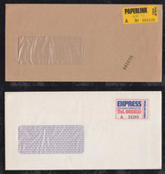 Irland Eire 1992 2 Covers Dublin Paperlink + Express Private Mail - Lettres & Documents