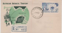 Australian Antarctic Territory, 1957 Definitive  Two Shilings Registered FDC - FDC