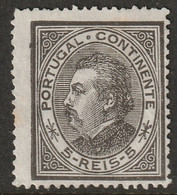 Portugal 1880 Sc 52 Mi 51xC Yt 51B MNG(*) - Unused Stamps