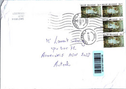 (1 A 31) Belgium Cover (many Stamps) Posted To Australia During COVID-19 Pandemic (23 X 16 Cm) - Brieven En Documenten