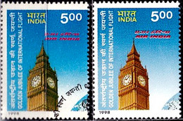 AIR INDIA - ERROR- INDIA-1998- MNH & FU -SBS-72 - Errors, Freaks & Oddities (EFO)