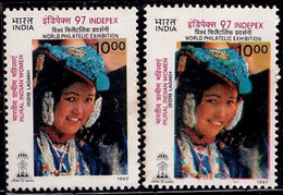 RURAL INDIAN WOMEN- LADAKH - ERROR- INDIA-1997- MNH -SBS-72 - Plaatfouten En Curiosa