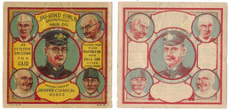 India INDIA Old Litho Patriotic OIL Label JAI HIND NETAJI SUBHASH CHANDRA BOSE Mahatma GANDHI & Othes.  (**) Inde Indien - Otros & Sin Clasificación